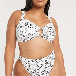 NWT asos polka dot bikini